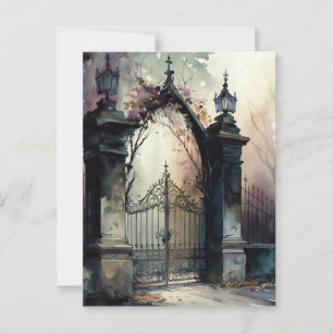 Gothic Cemetery Grind-seriens design 12 Vykort