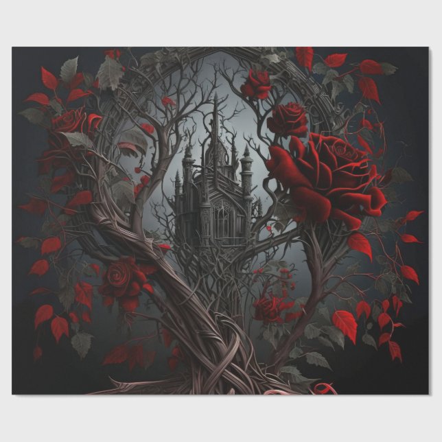 Gothic Cemetery Ro Garden Presentpapper (Platt)
