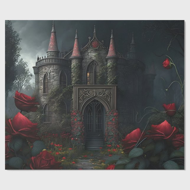 Gothic Cemetery Ro Garden Presentpapper (Platt)