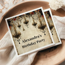 Gothic Chandelier Roses Birthday