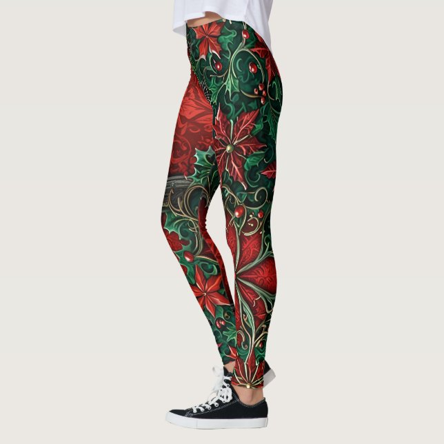 Gothic Christmas Leggings (Vänster)