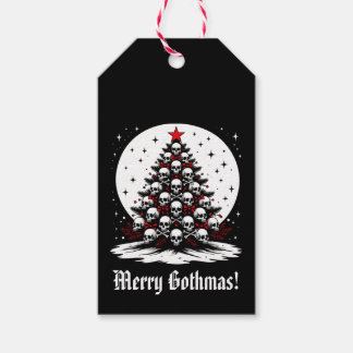Gothic Chrsitmas Träd I Presentetikett