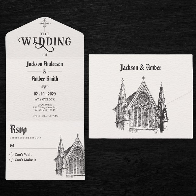 Gothic Church Bröllop (Skapare uppladdad)