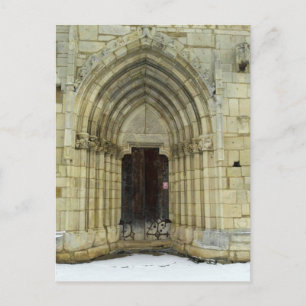 Gothic Church Door Vykort