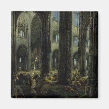Gothic Church Ruins (av Carl Blechen)