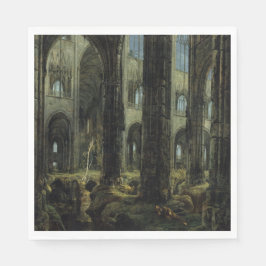 Gothic Church Ruins (av Carl Blechen) Pappersservett