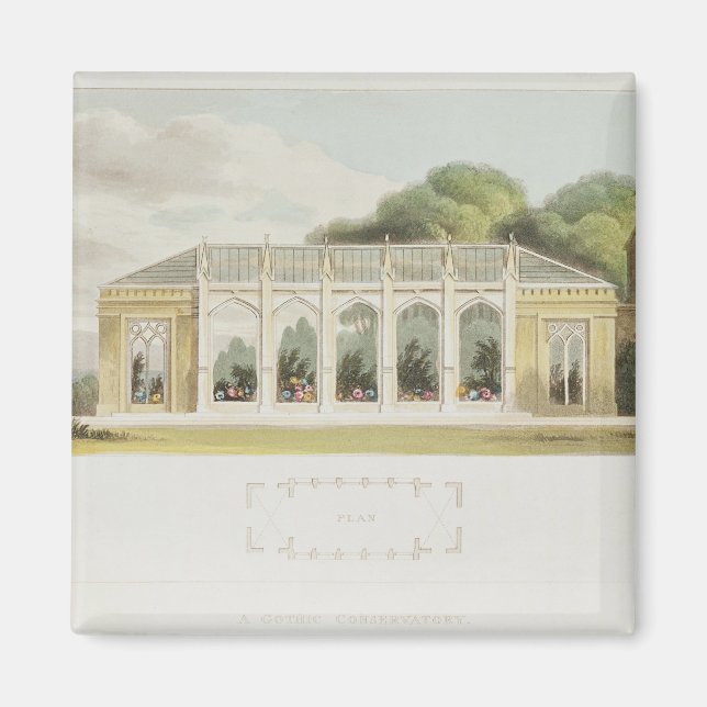 Gothic Conservatory, 1832 Magnet (Framsidan)