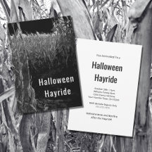 Gothic Cornfield Halloween Hayride Party
