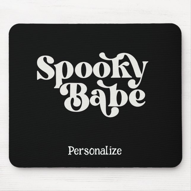 Gothic & Creepy Spooky Babe Personalized Computer Musmatta (Framsidan)