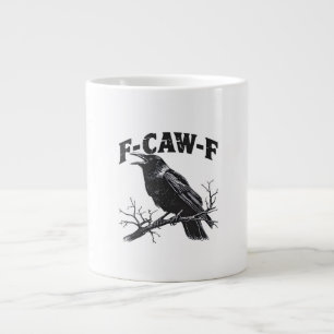 Gothic Crow Humor F-Caw-F Rolig Essential Jumbo Mugg