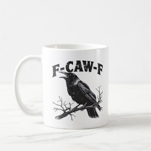 Gothic Crow Humor F-Caw-F Rolig Essential Kaffemugg