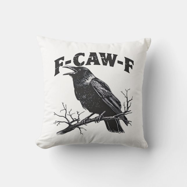 Gothic Crow Humor F-Caw-F Rolig Essential Kudde (Framsida)