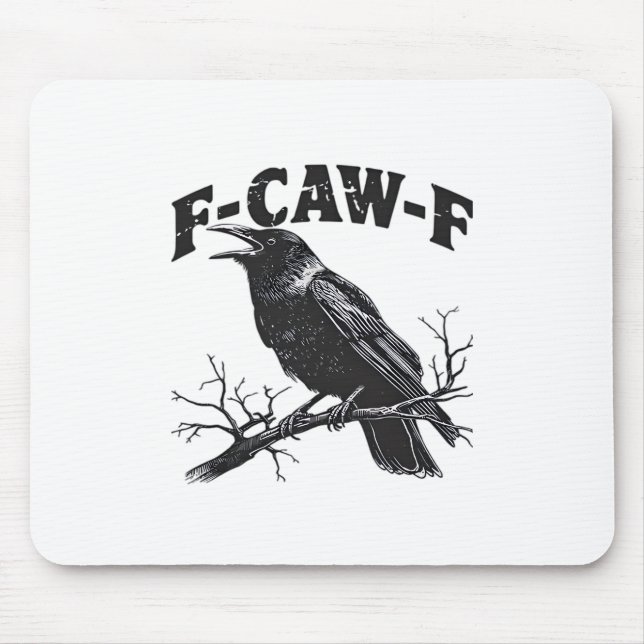 Gothic Crow Humor F-Caw-F Rolig Essential Musmatta (Framsidan)