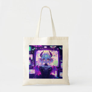 Gothic Cyberpunk Demon Fantasy Anime Girl Tygkasse