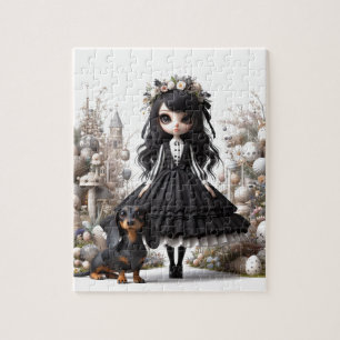 Gothic Dachshund Pussel