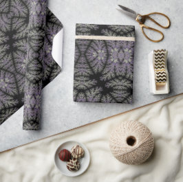 Gothic Damask Lavender Sage Fern Mönster Craft Presentpapper