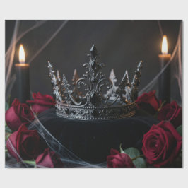 Gothic Dark Fantasy Crown Wrapping Paper Presentpapper