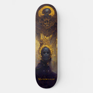 Gothic Dark Fantasy Death With Your Name Planner Mini Skateboard Bräda 18,5 Cm