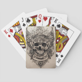 Gothic Decks: Klassiska uppspelningskort med skull Casinokort