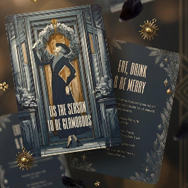 Gothic Deco | Krans Julfest Inbjudningar