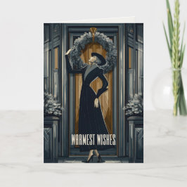 Gothic Deco | Modern krans Helgkort