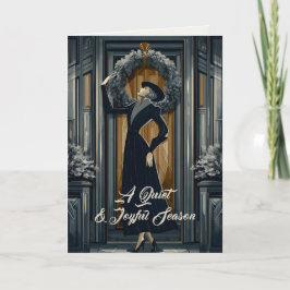 Gothic Deco | Mörk Akademi Krans Helgkort