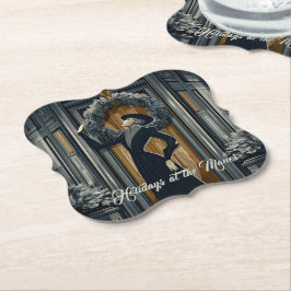 Gothic Deco | Mörk Akademi Krans Underlägg Papper