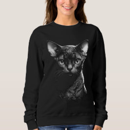 Gothic Devon Rex Art Women's Sweater T Shirt