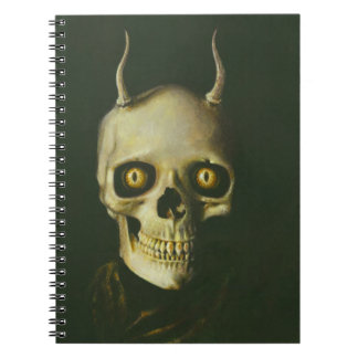 Gothic Djävulen Skull-anteckningsbok Anteckningsbok