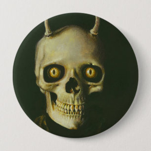 Gothic Djävulen Skull-knapp Knapp