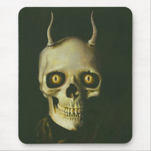 Gothic Djävulen Skull Mousepad Musmatta
