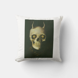 Gothic Djävulen Skull Pillow Kudde