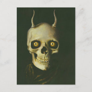 Gothic Djävulen Skull-vykort Vykort