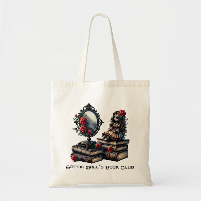 Gothic Doll's Bok Klubb Tote Bag Tygkasse (Framsidan)