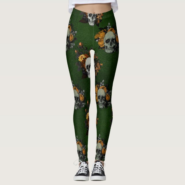 Gothic Döskallars Leggings (Framsida)