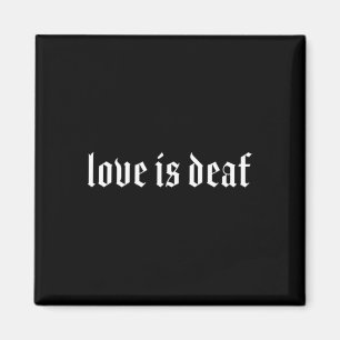 Gothic Döv ASL Hand Gesture Döv Hearing Loss Awa Magnet
