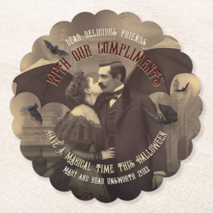 Gothic Dracula och Victorian Beauty Romantic Underlägg Papper