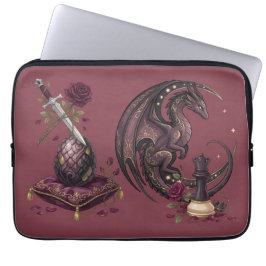 Gothic Dragon Schack Schackmatt Laptop Fodral