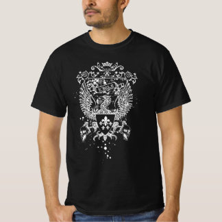 Gothic Eagle Vapensköld - Haunted Heraldic Skull E T Shirt