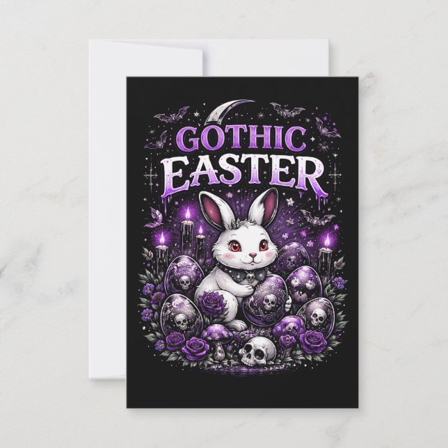 Gothic Easter Tack Kort (Framsida)