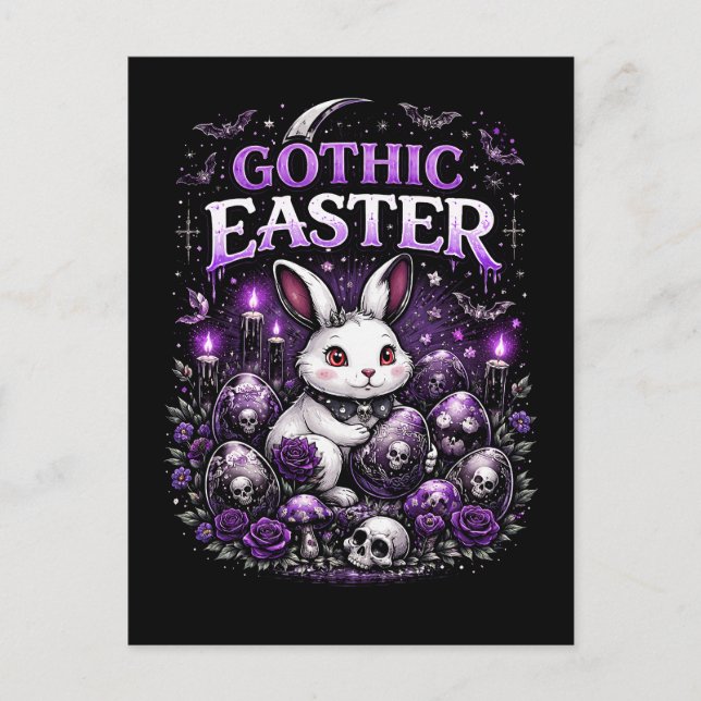 Gothic Easter Vykort (Framsida)