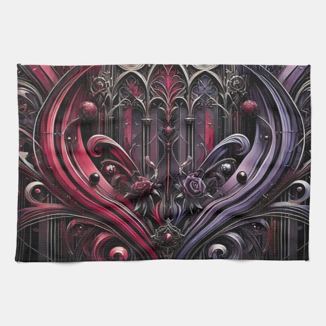 Gothic Elegance Kitchen Towel Kökshandduk (Horisontell)