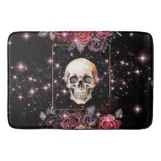 Gothic, elegant, original, skalldesign Bath Mat Badrumsmatta