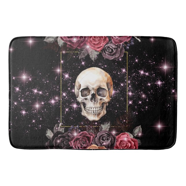 Gothic, elegant, original, skalldesign Bath Mat Badrumsmatta (Framsidan)