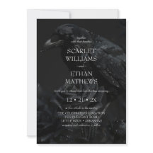 Gothic Elegant Raven & Ro Black Handfasteing