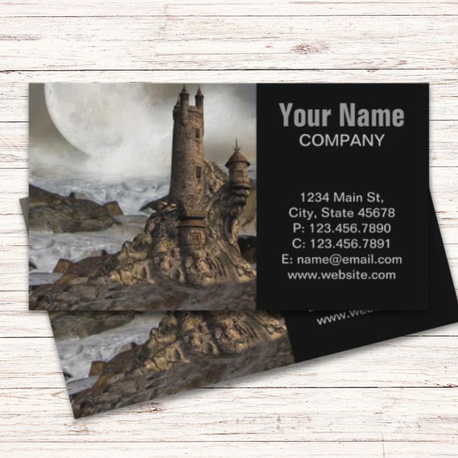 Gothic Europe Medieval Fantasy renaissance Castle Visitkort (Gothic Europe Medieval Fantasy renaissance Castle Business Card)
