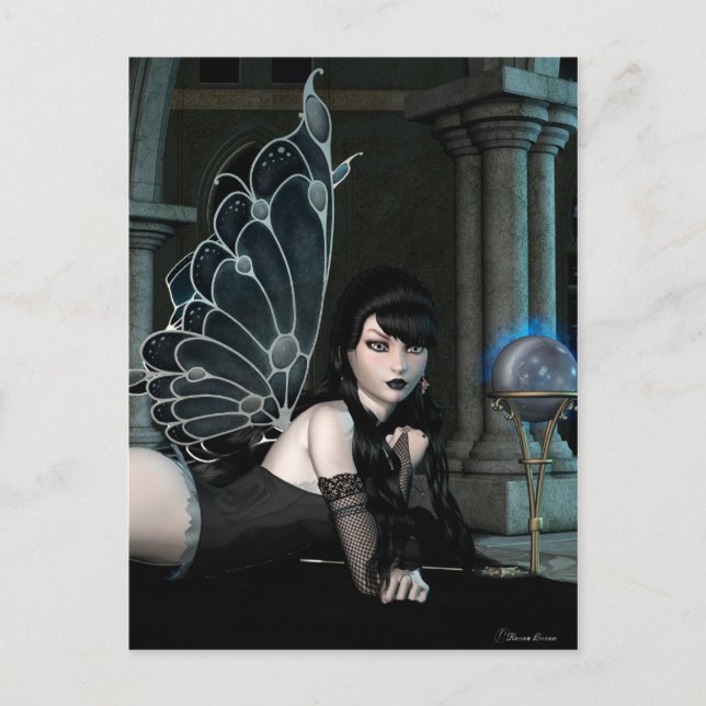 Gothic Fae Series ANNA Fantasy Art Vykort (Framsida)