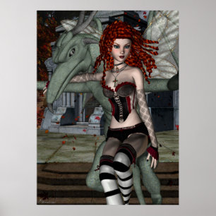 Gothic Fae Series BRIDGETTE Fantasy Art Poster