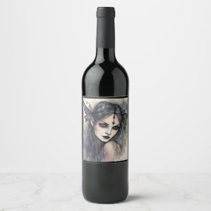 Gothic Fae Vinflaska Etikett