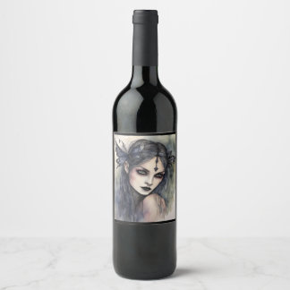 Gothic Fae Vinflaska Etikett